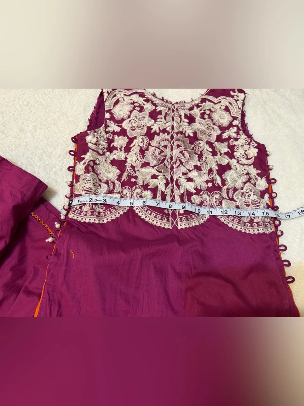 Women’s Magenta Embroidered Salwar Kameez Set